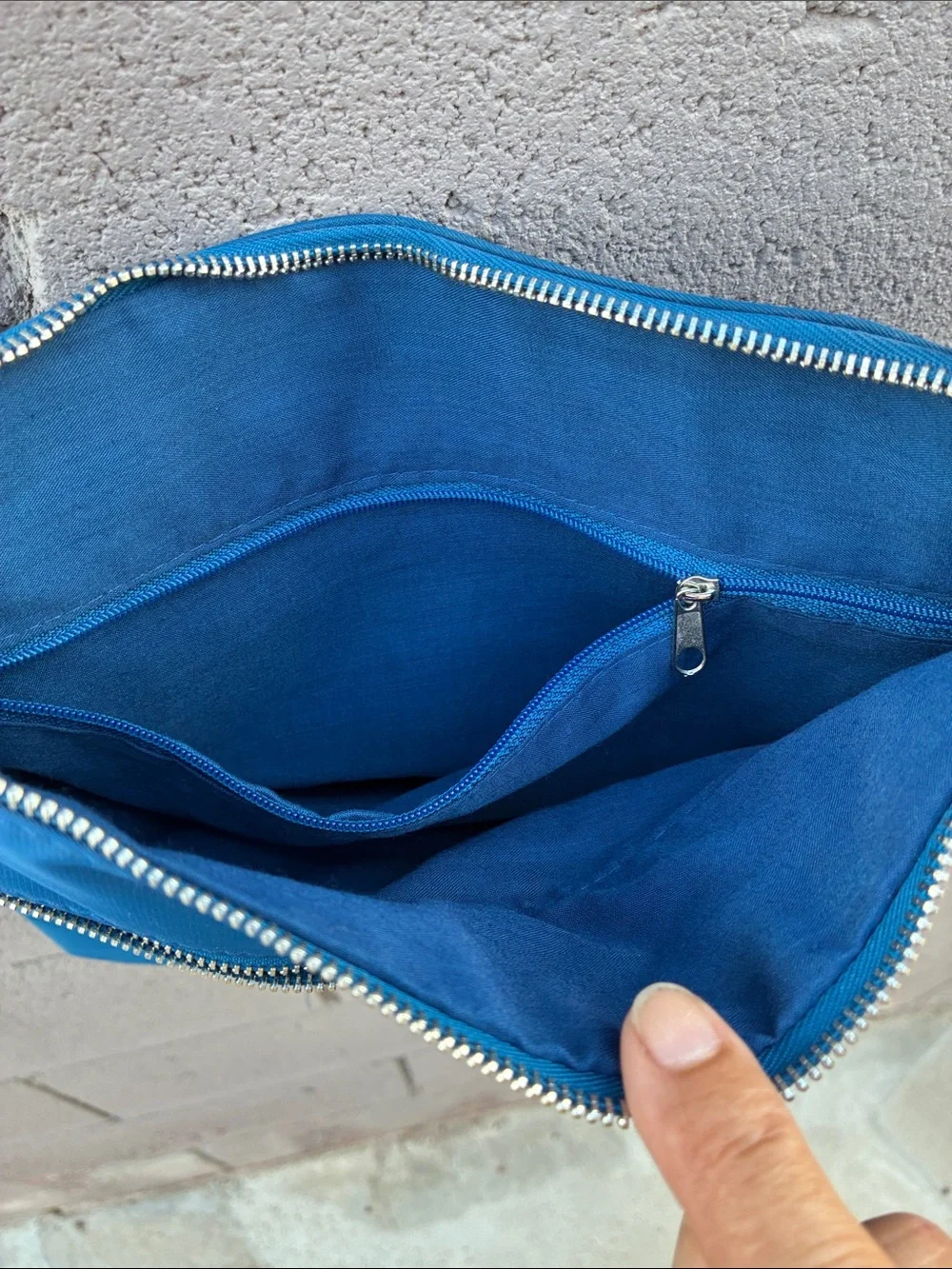 Blue Crossbody Bag - Lightweight Everyday Shoulder Bag